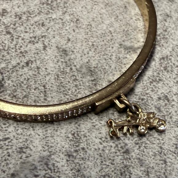 Coach Gold Charm Bangle Bracelet - Picture 4 of 6